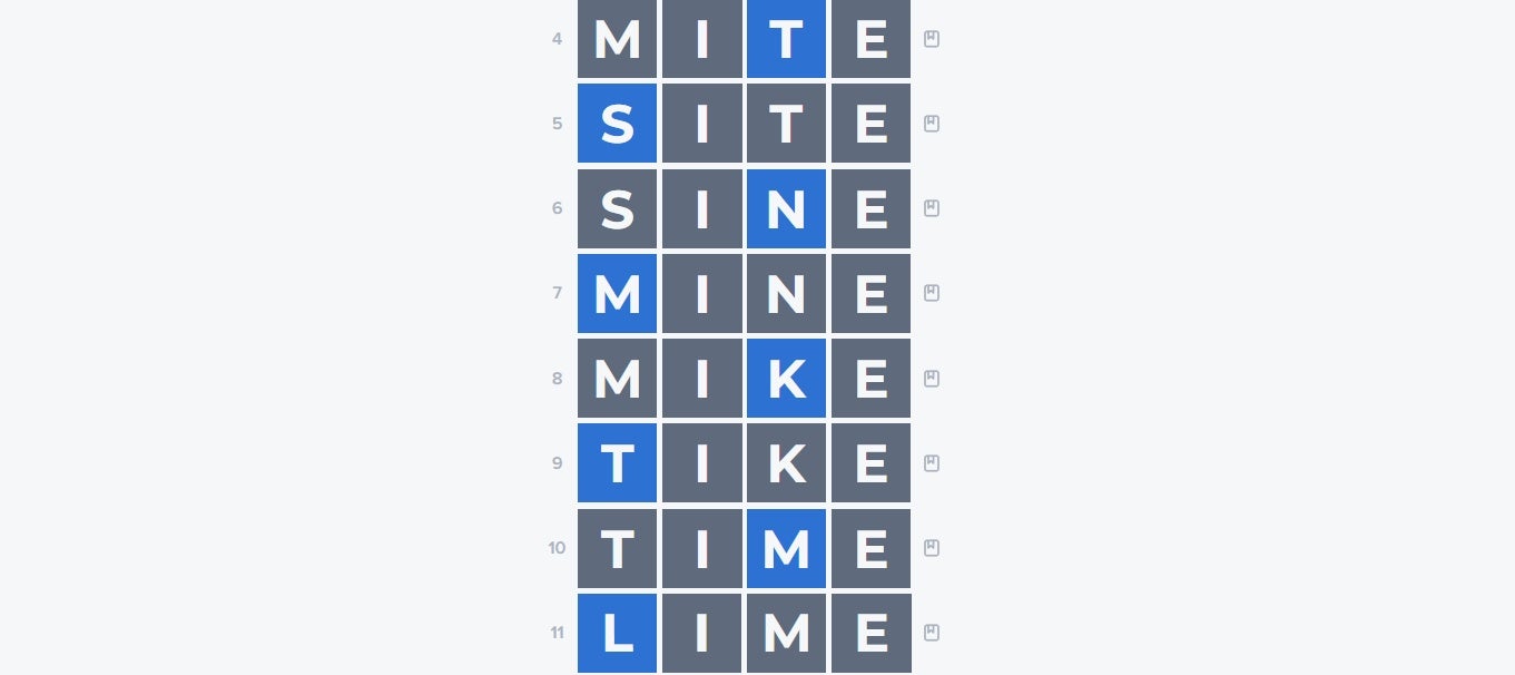 Fast Four Words adalah perlombaan seperti Wordle untuk memikirkan kata-kata sebanyak yang Anda bisa